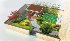 庭院院子景观设计案例效果图