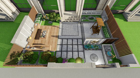 庭院院子景观设计案例效果图