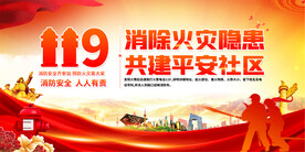 社区企业消防安全宣传展板