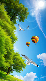 蓝天白云软膜天花吊顶