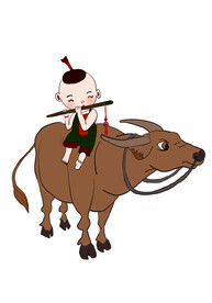 牧童 黄牛 清明