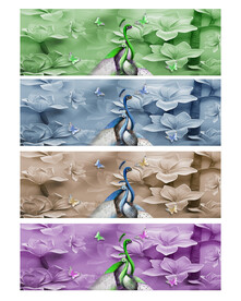 孔雀浮雕装饰画