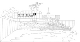 威海刘公岛甲午战争博物馆线描图