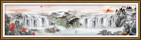  巨幅山水画