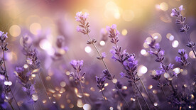 阳光下的薰衣草