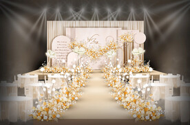 香槟色婚礼仪式区