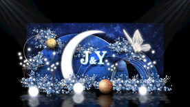 星空婚礼迎宾区