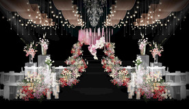 粉色森系仪式区