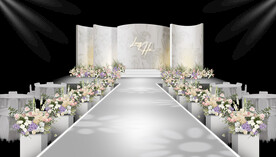 白色婚礼仪式区