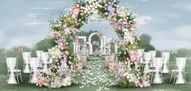 户外婚礼仪式区