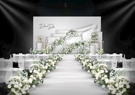 白色婚礼仪式区