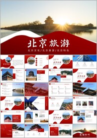 印象北京旅游旅行游玩ppt