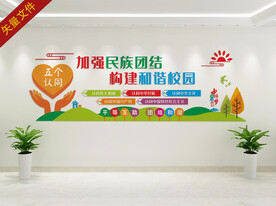 校园民族团结文化墙