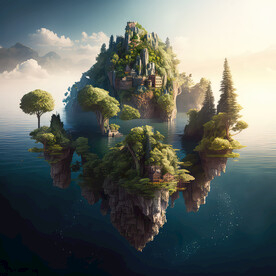 海上悬浮岛