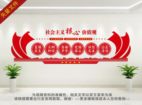社会主义核心价值观文化墙