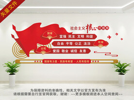社会主义核心价值观文化墙