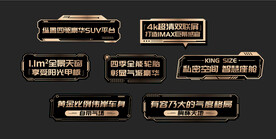 汽车手举牌 科技边框