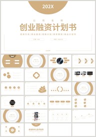 金色创业融资商业计划书PPT