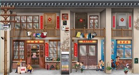 复古怀旧80后90后童年背景墙