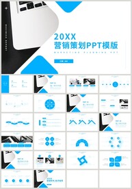 蓝色营销策划产品发布PPT