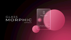 光滑的毛玻璃效果样机