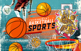 篮球挂画装饰画