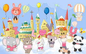 卡通城堡动物乐园