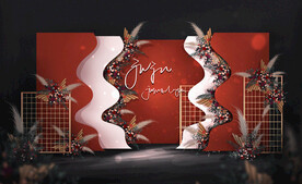 红色婚礼效果图