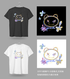 熊猫图案文化衫