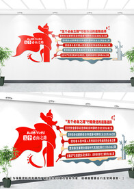 五个必由之路文化墙