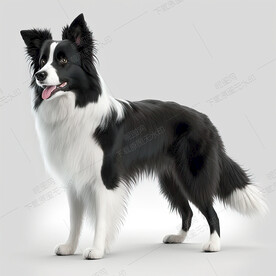 可爱的边境牧羊犬