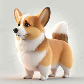 可爱的柯基犬