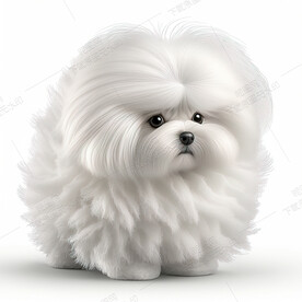 可爱的马尔济斯犬