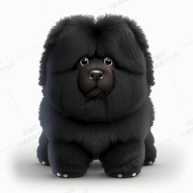 萌萌的纽芬兰犬