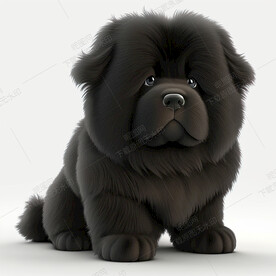 可爱的纽芬兰犬