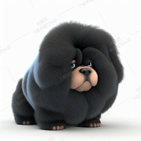 可爱的纽芬兰犬