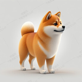 可爱的日本柴犬