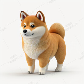 可爱的日本柴犬