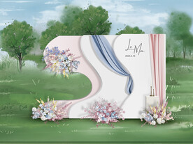 户外婚礼迎宾区