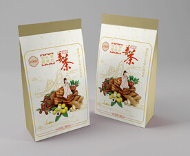 姜茶包装插画海报