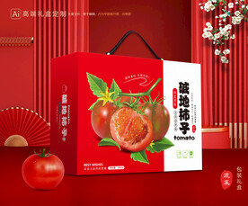 西红柿礼盒 碱地柿子包装