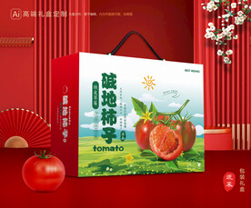 西红柿礼盒 碱地柿子包装