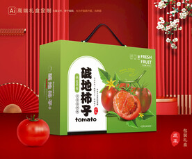 西红柿礼盒 碱地柿子包装