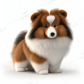 可爱的苏格兰牧羊犬