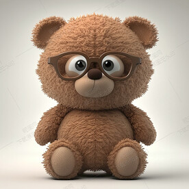 可爱的卡通泰迪熊