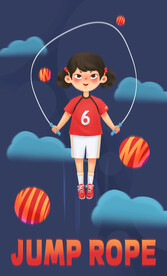 跳绳女孩