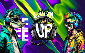 潮流帅哥嘻哈美发背景设计