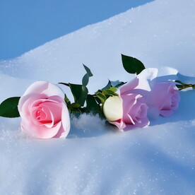 雪地玫瑰