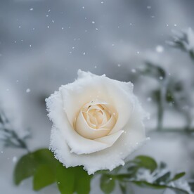 雪地玫瑰