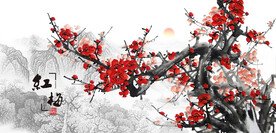 梅花国画梅花